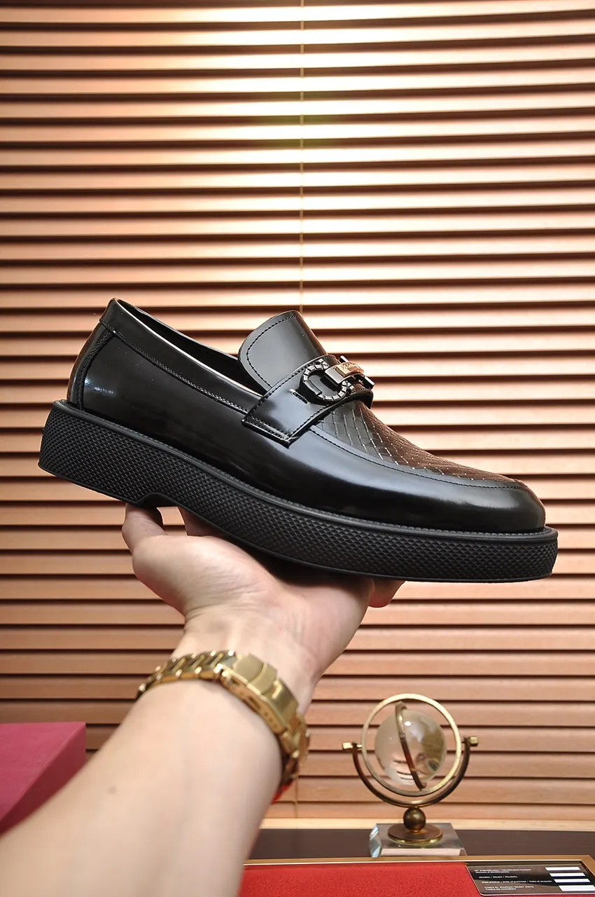 Men's shoes 💰720💶 [Ferragamo/Ferragamo] The latest model in the counter. Original imported open-sided high-quality cowhide hand-woven + imported 🐂 cowhide + original luxury metal buckle + original combination outsole. Comparison without pressure 38--45 (45 custom-made)